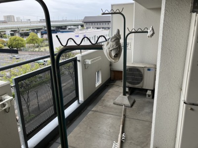ベランダ清掃